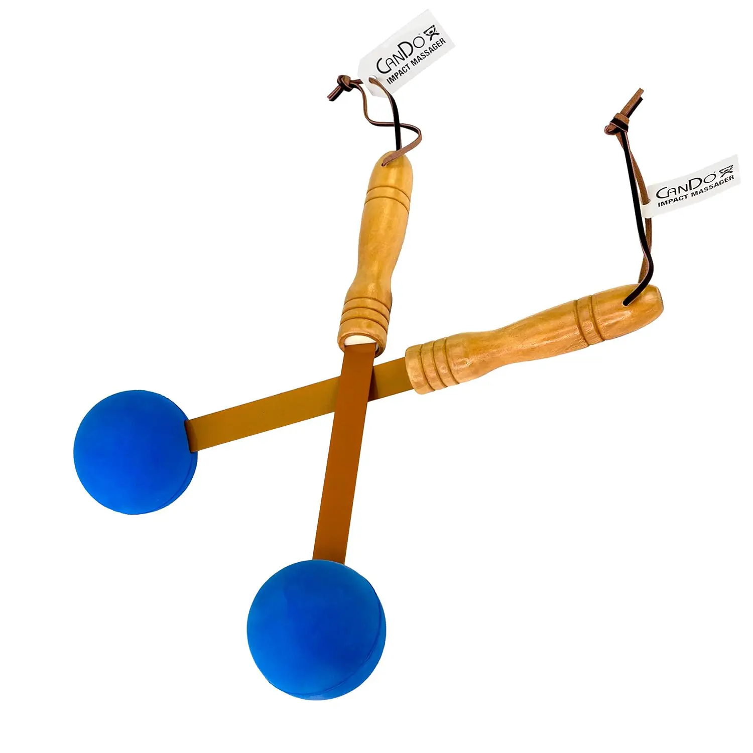 Cando Percussion Massagers 2 Pack Manual Ball Massage Flexible Stick Massage Tools For Sore Muscles Back Shoulders Neck 