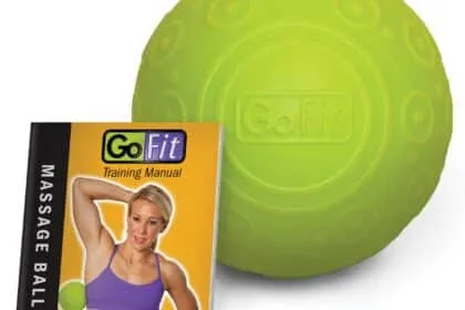 Gofit 5 Inch Massage Ball Muscle Pain Management Green